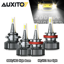 Combo 9005 9006 LED Headlight Kit for Chevy Silverado Tahoe 1999-2006 Hi/Lo Bea