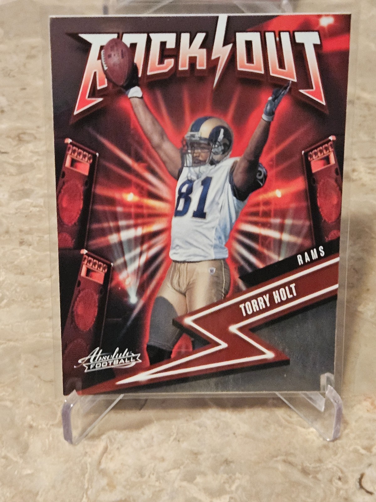 2023 Panini Absolute Football Torry Holt Rock Out Insert #7 Saint Louis Rams