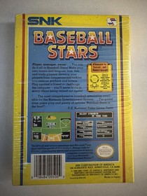 Baseball Stars, Nintendo NES, Cartridge, Instructions & Box