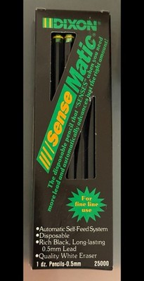1 PackOf 12 DIXON Ticonderoga SENSEMATIC AUTOMATIC PENCILS 25000FINE0.5.seedescr