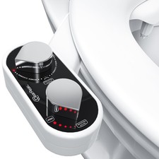 CLEAR REAR Bidet Attachment for Toilet Seat - Non-Electric with Self Cleaning...
