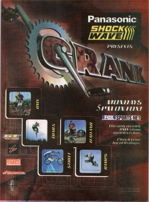 1999   CRANK TV SHOW Fox Sports Net GT G Shock  Print Ad   1990's BMX Bike FA.47