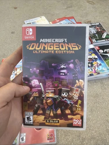 MINECRAFT DUNGEONS ULTIMATE EDITION Nintendo Switch RPG CIB 2021