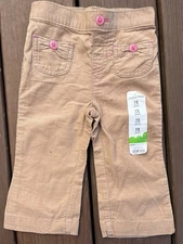 NWT Infant 12 months Corduroy Pants Infant Girls Jumping Beans Baby 12 M Pink