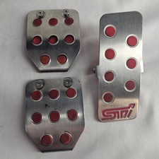 Subaru Sti Metal Pedal Set Of 3 Vintage 2000s Used Car Parts Subaru Sti Metal Pedal Set Of 3 Vintage 2000s Used Car Parts