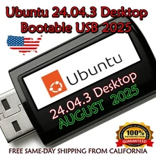 Ubuntu 24.04.3 LTS Bootable USB Live-Installer – Latest Version August 2025 –