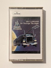 On Through the Night by Def Leppard Cassette Tape, 1986, Mercury Records 