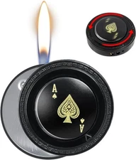 Cool Lighter for Men, Refillable Butane Lighter, Ace of Spades Cute Lighters, Fu