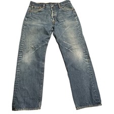 Levi's 501 Original Shrink-To-Fit Men's Jeans, Button Fly, Medium Wash, Sz 36x32