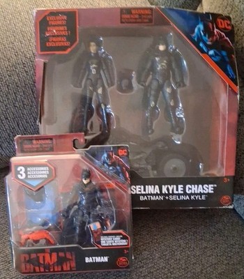 LOT OF 2 - The Batman 2021 Action Figures. ''Selina Kyle Chase'' & ''Batman''. DC CO