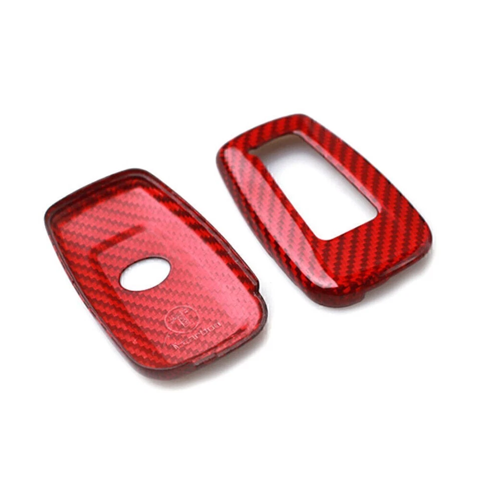 Carbon Fiber Key Fob Case Shell Cover Fit Toyota Camry C-HR Corolla Prius RAV4 - Image 3 of 4