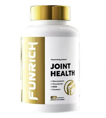 120 Capsules Glucosamine FUNRICH Joint Fitness Formula Chondroitin , MSM Turmeri