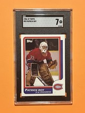 1986-87 Topps Hockey Rookie Patrick Roy #53 SGC 7 Montreal Canadiens🔥🏒🔥