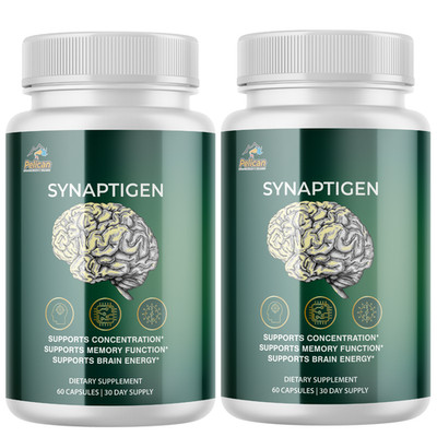 SYNAPTIGEN- Brain Support- 2 Bottles-120 Capsules