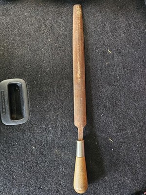 Vintage NICHOLSON Flat Bastard File with Disston wood handle