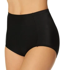 Maidenform Flexees Brief Cool Comfort Panties Panty 2XL  Black New FP0058 Smooth