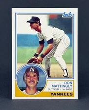 NEW! Don Mattingly 1984 / 1983 Rookie Dream Card baseball artwork Card Stock