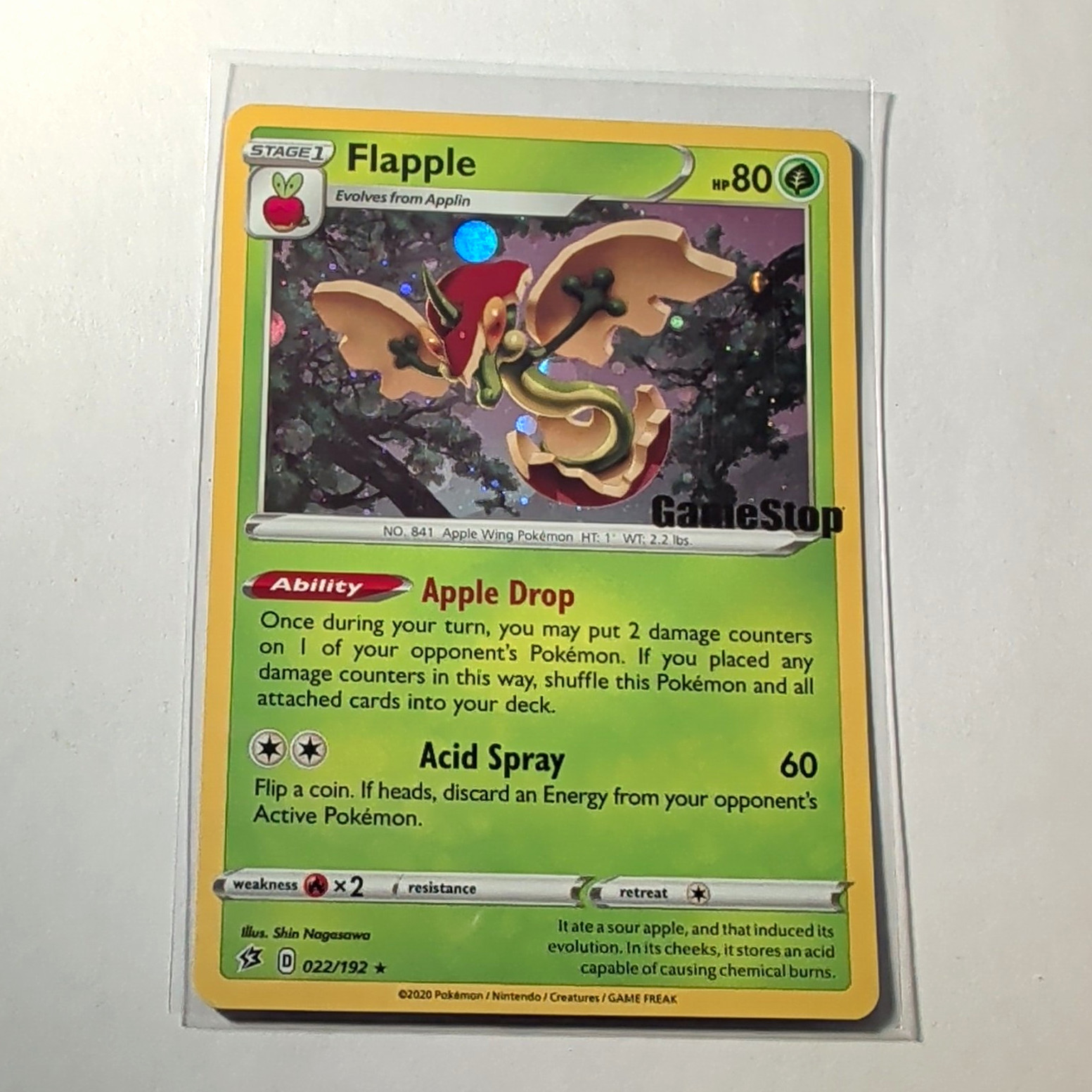 Flapple 022/192 Holo Promo GameStop Exclusive EN Misc Cards & Products