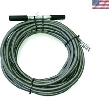 Galvanized 50ft Auger Drain with 3/8in Thickness - Reliable Drain Cleaning Tool