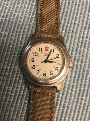 Swiss Army Rare Vintage Ladies Watch Stainless Case Fossil Leather Strap Date Swiss Army | Accessories | Vintage Swiss Army Ladies Watch  main image 3