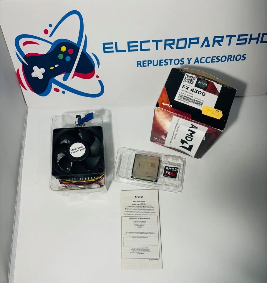 Procesador AMD FX 4300 FD4300WMW4MHK Socket AM3+ 8Mb Caché 4 Core + VENTILADOR - Imagen 3 de 3