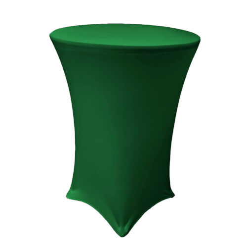 LA Linen Round Spandex Cover For Cocktail Highboy Table. Made in USA - Picture 5 of 11