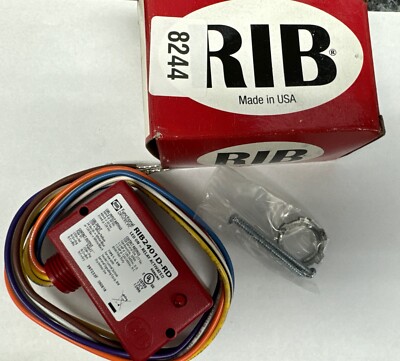 Functional Devices RIB2401-RD 24V/120V 10A DPDT Relay RIB Relay J box ...