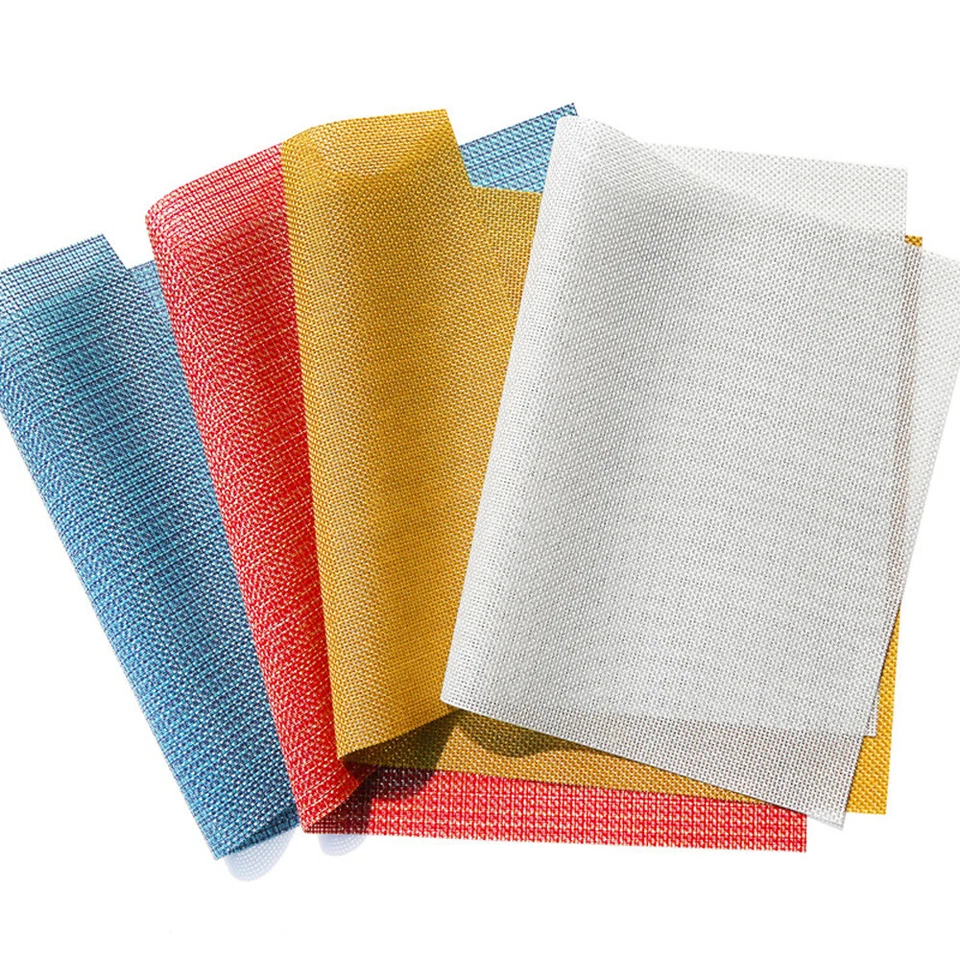 Rectangle Braided Thick Insulation Pad Tableware Mats Non-Slip Placemats Decor - Image 4 of 4