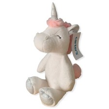 Carter's Carters Plush UNICORN Silver Sparkle Horn Security Lovey 67872