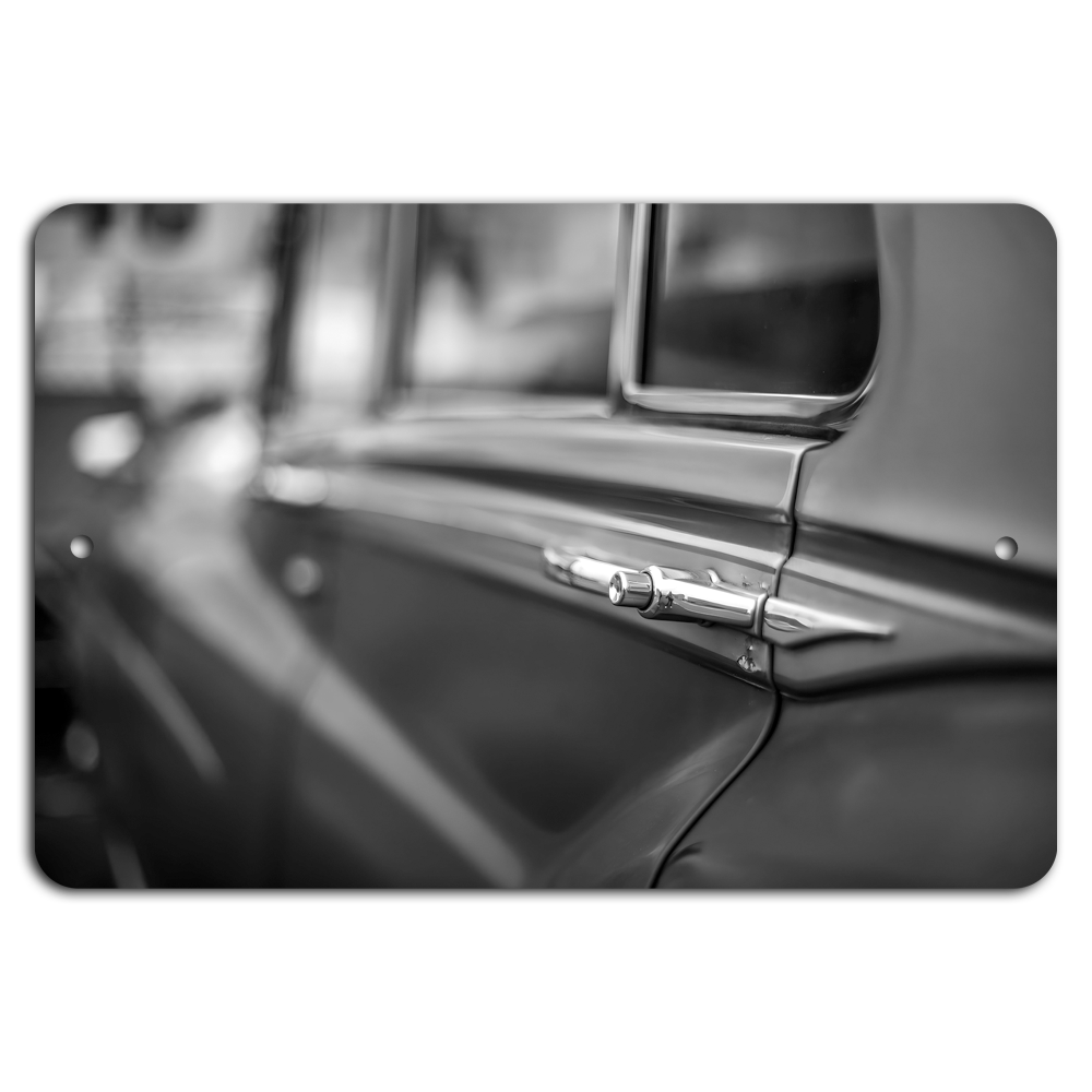 Classic Vintage Car Reflections Timeless Elegance on the Road  