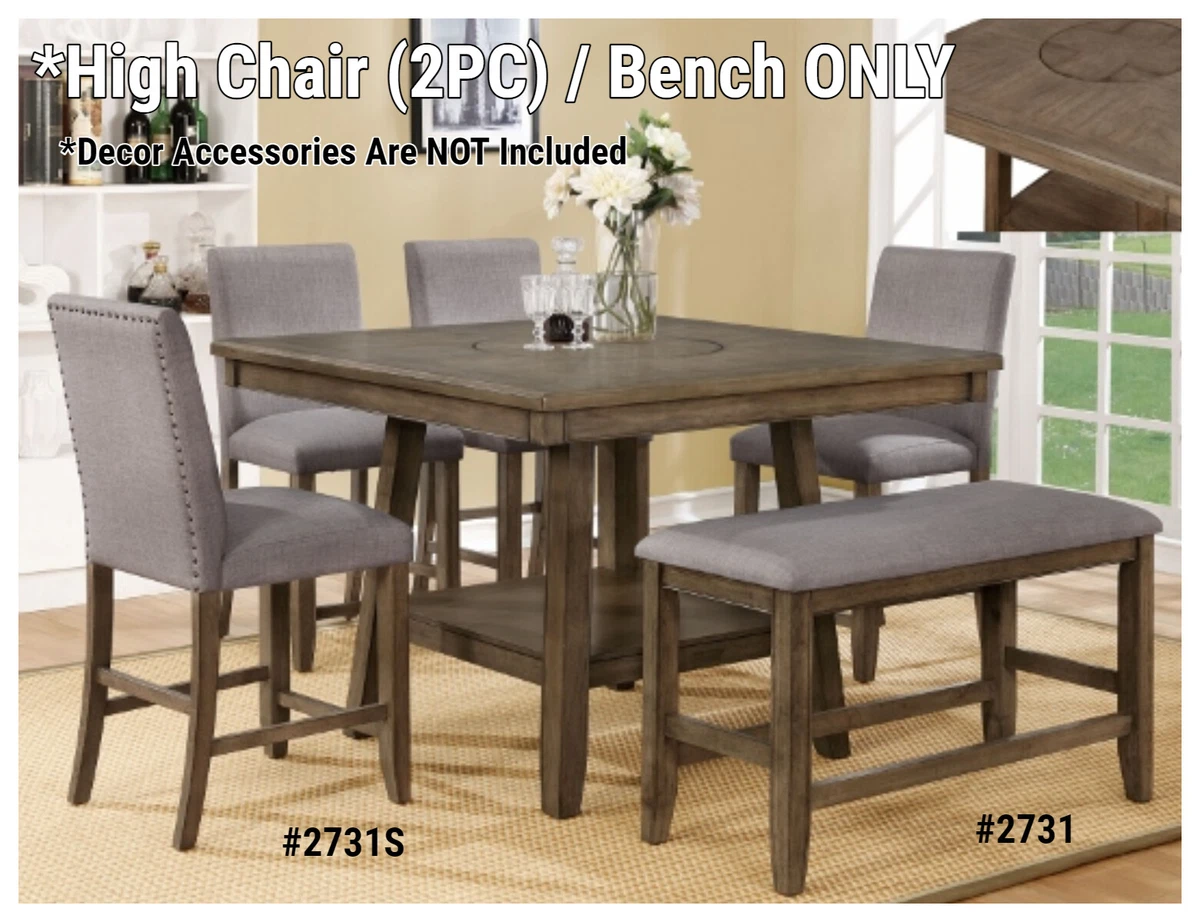 CrownMark Manning Fabric Cushion Finish Counter Height Dining