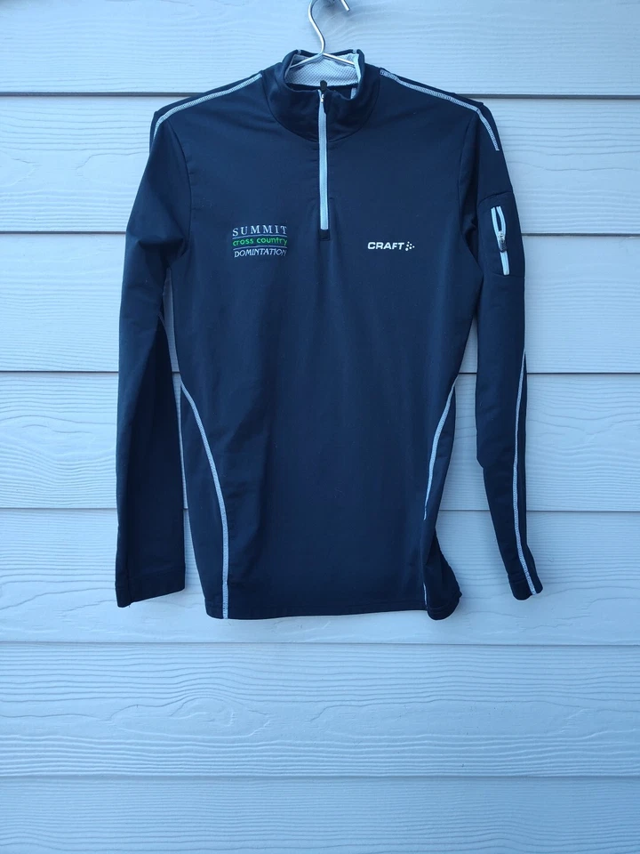 Ropa deportiva artesanal L1 ventilación capa media para hombre negra cálida capa base talla M Foto 3 de 4