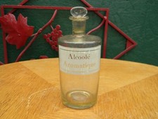 Antiker Apothekenflacon Apothicaire Aromatischer Alkohol Für Pharma Aus Glas