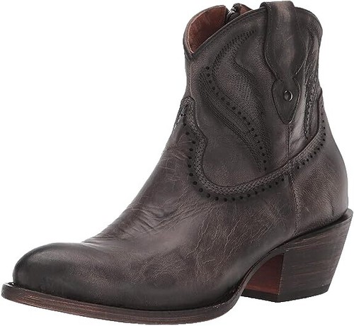 VTG Genuine Eel Skin Ankle Boots Mens 9.5 Black Leather Western J-toe Lucchese? Amazon.com | The Western Shops Men main image 3