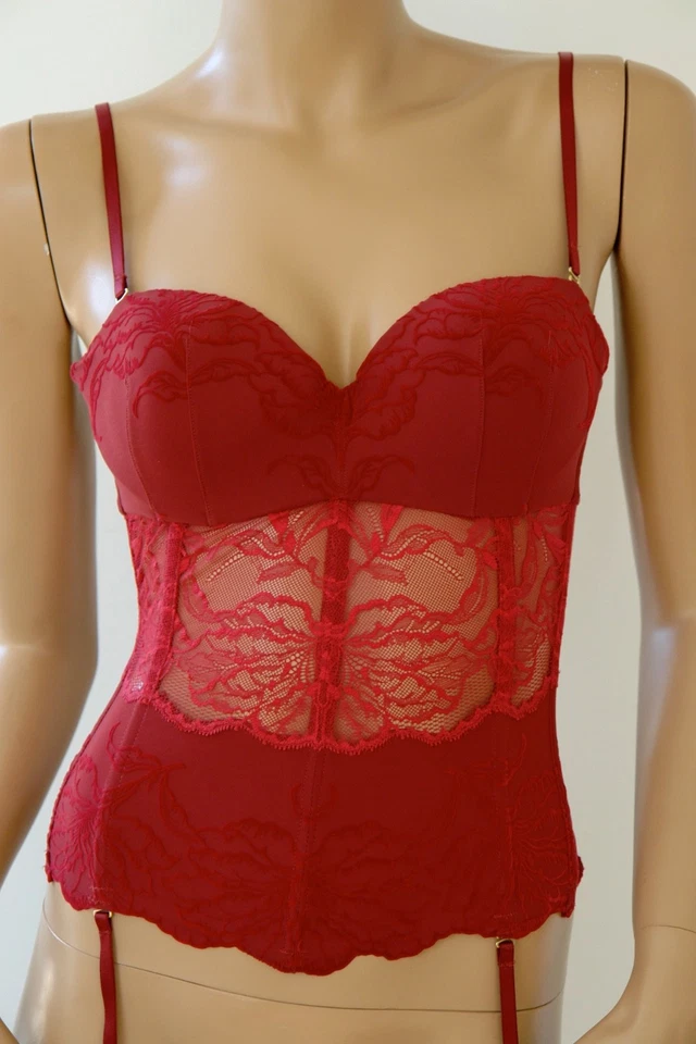 Triumph Corsage Opulent Essence abnehmbare Träger rot oder schwarz NEU - Bild 2 von 4