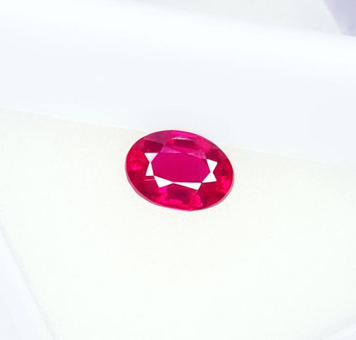 Gema de zafiro de piedra preciosa suelta certificada zafiro rosa natural de 1,17 quilates sin tratar - Imagen 3 de 12