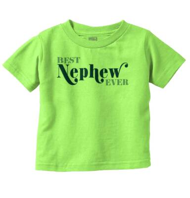Best Nephew Ever Shower Birthday Aunt Uncle Boys Toddler Kids Youth T Shirt
