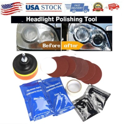 #ad Car Headlight Lens Restoration Repair Kit Polishing Cleaner Cleaning Tool New $7.89