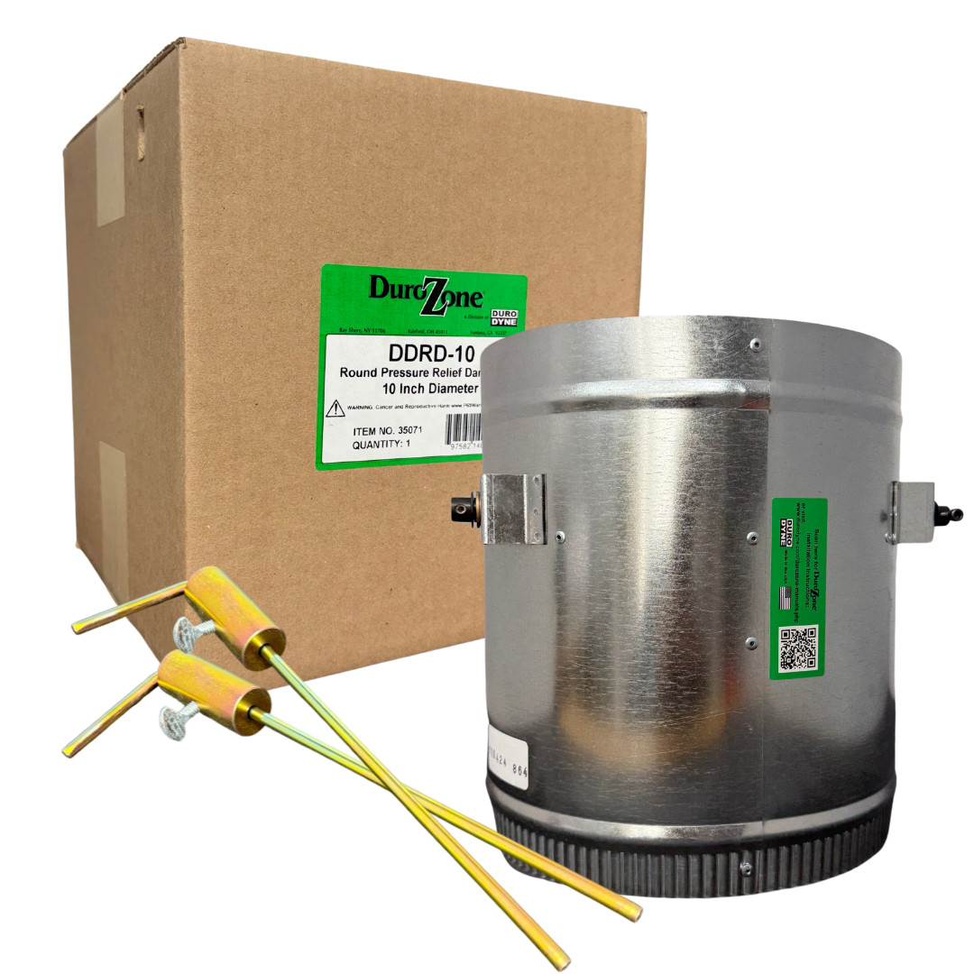 Durozone 14" DDRD Round Bypass Barometric Pressure Relief Damper