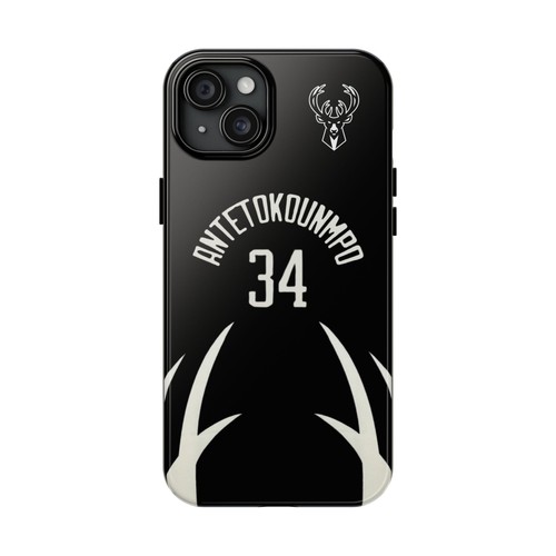Giannis Antetokounmpo Milwaukee Bucks - Basketball iPhone und Samsung Hülle schwarz - Bild 10 von 43