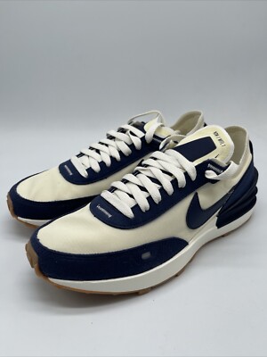 Nike Waffle One SE Midnight Navy Coconut Milk DQ7685-101  display picture 2