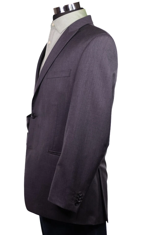 Traje Rojo Alfani Chaqueta Abrigo Deportivo Blazer Gris Mezcla Lana 2 Btn 2 Ventilación Talla 42 Foto 4 de 4