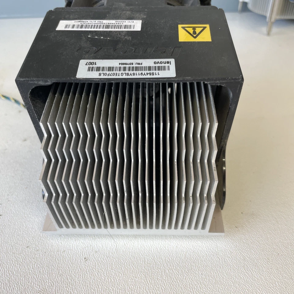 Lenovo 43N9877 ThinkCentre M58P 4-Pin LGA 775 / Socket T CPU Fan w/Heatsink - Image 3 of 4