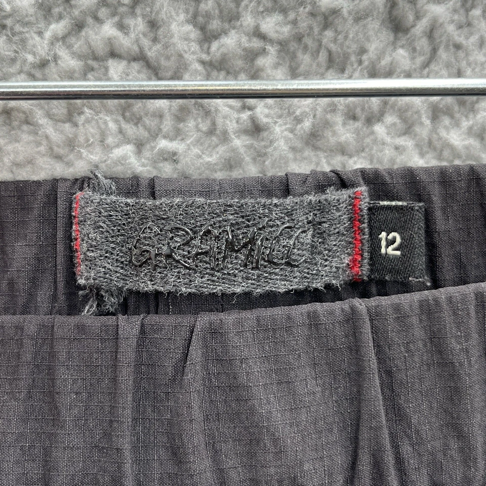 Pantalones Gramicci para mujer 12 negros de nailon pantalones tirar al aire libre escalada senderismo tobillo Foto 3 de 4