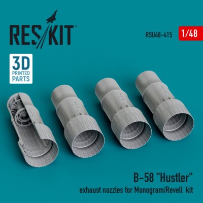 1/48 ResKit RSU48-0415 B-58 ''Hustler'' exhaust nozzles for Monogram/Revell  kit