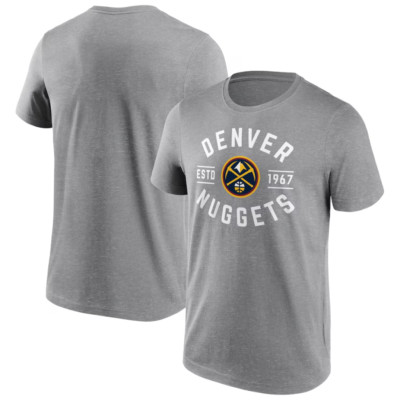 Denver Nuggets NBA T-Shirt Herren True Classic Grau Top - Neu