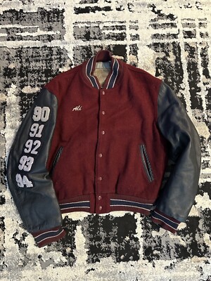 GOLDENBEAR/ジャケット/コート/ヴィンテージ/90's/USA/Ｍ・Ｌ Vintage Golden Bear Leather Wool Varsity Jacket Large 80s 90s Made