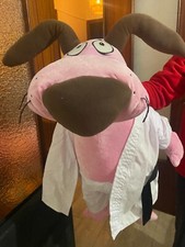 peluche chien courage grand karaté neuf et authentique 