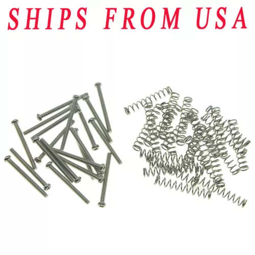 KAISH20-Pack USA Thread Humbucker Pickup Height Screws and Spring for USA Pickup