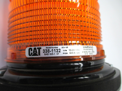 CATERPILLAR OEM WARING LIGHT WITH SUPPORT BRACKET 2486966 CATERPILLAR OEM WARING LIGHT WITH SUPPORT BRACKET 2486966
